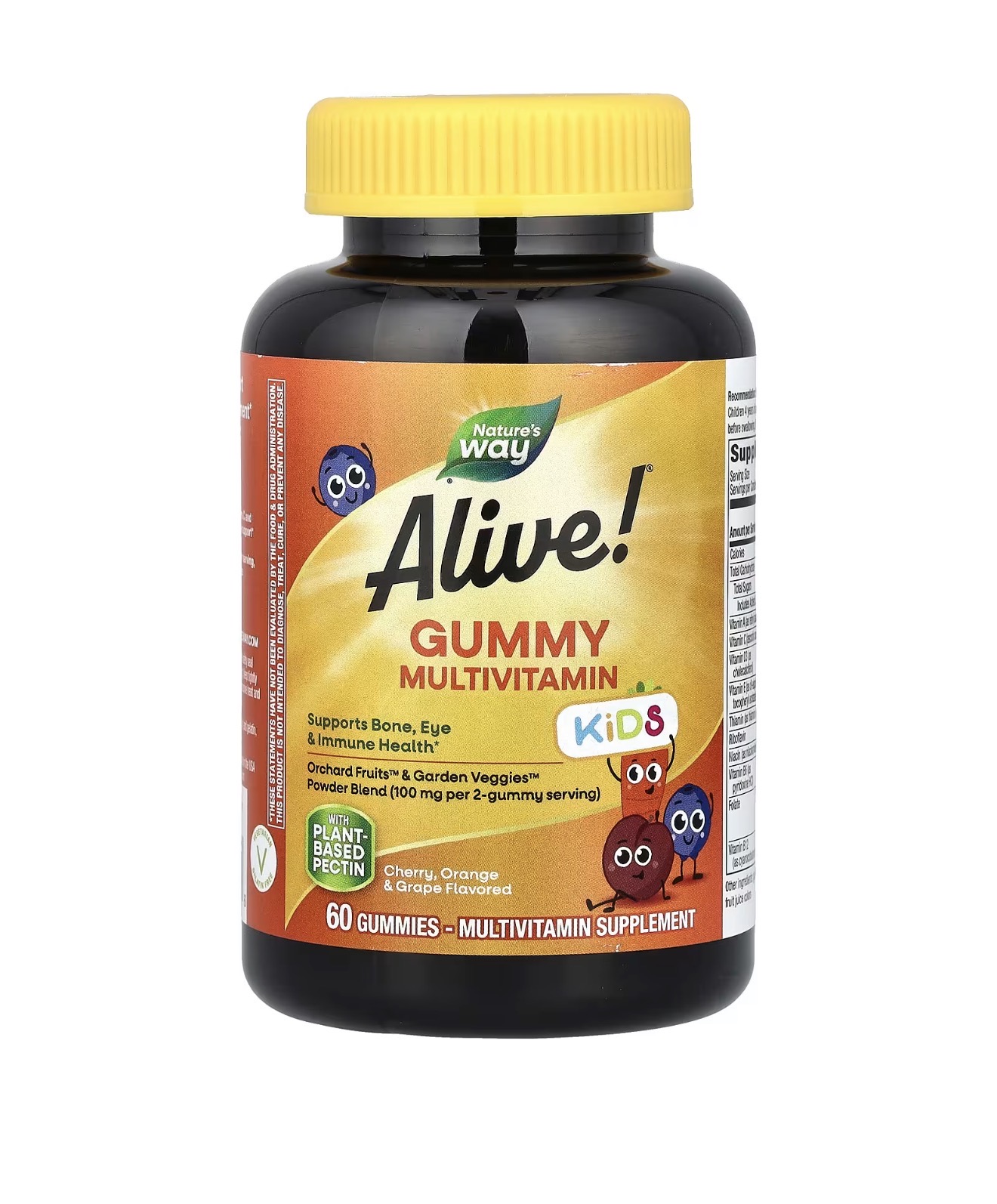 Natures way, Alive gummy multivitamin, 60 мармеладок