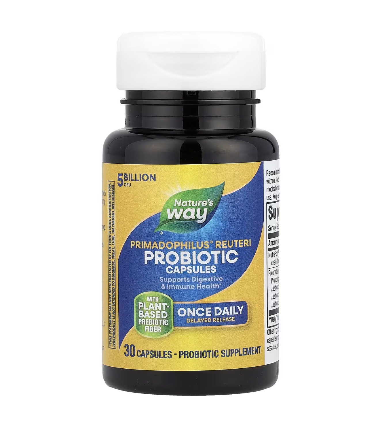 Natures Way, Пробиотики, примадофилус реутери, 30 капсул