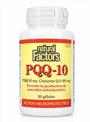 Natural Factors, PQQ-10, PQQ20 мг + Q10 200 мг, 30 капсул